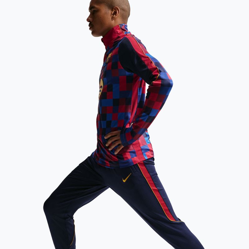 Férfi futballnadrág Nike FC Barcelona Strike Dri-Fit blackened blue/noble red/yellow 4