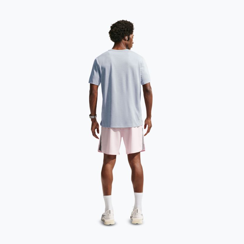 Férfi futópóló Nike Miler Dri-Fit UV grey fog/particle grey 3
