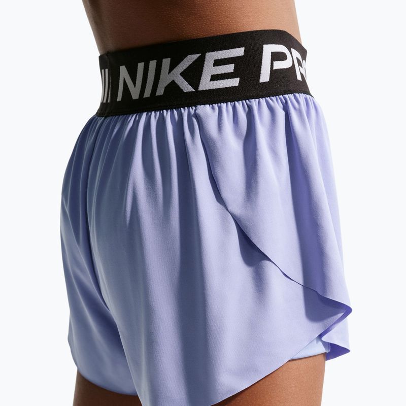 Gyerek rövidnadrág Nike Pro Dri-Fit 2in1 light thistle/black/white 5