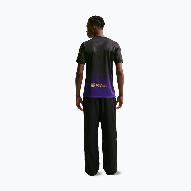 Férfi foci mez Nike FC Barcelona 2026/27 Stadium Away field purple/field purple/metallic gold 3