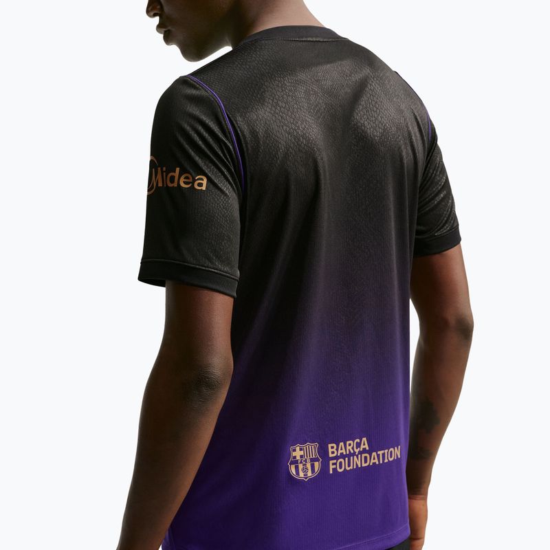 Férfi foci mez Nike FC Barcelona 2026/27 Stadium Away field purple/field purple/metallic gold 5
