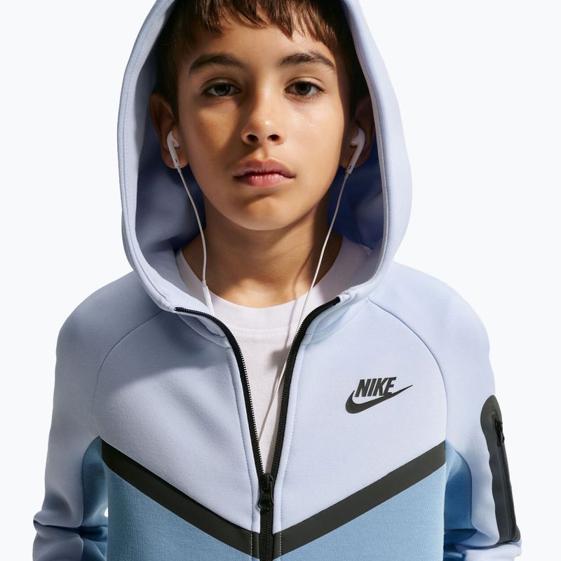 Gyerek pulóver Nike Sportswear Tech Fleece Full Zip hydrogen blue/work blue/black/black 6