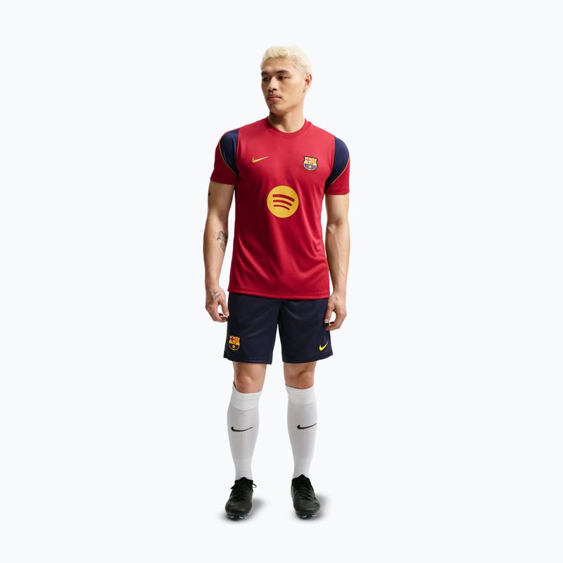 Férfi futball rövidnadrág Nike FC Barcelona Strike blackened blue/noble red/mineral yellow 2