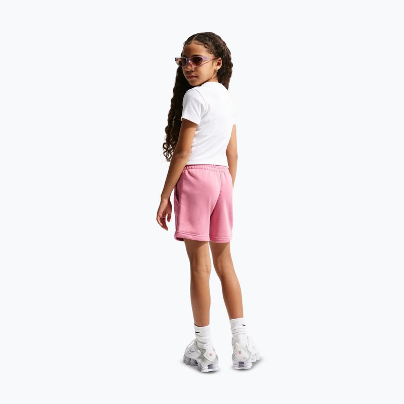 Nike Sportswear Club Fleece gyerek rövidnadrág peony/peony/white 3