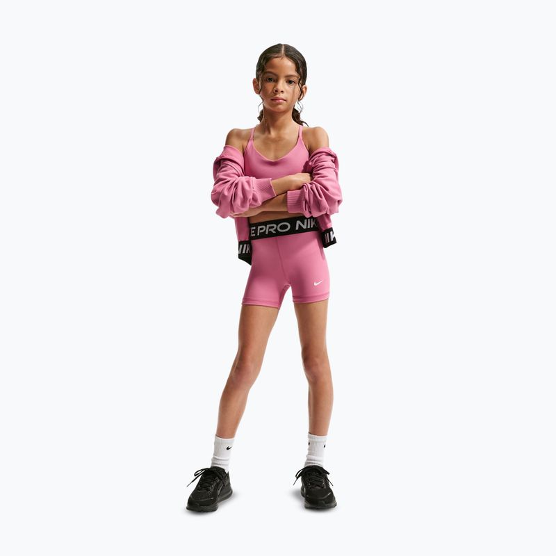 Nike Pro gyerek rövidnadrág peony/white 2