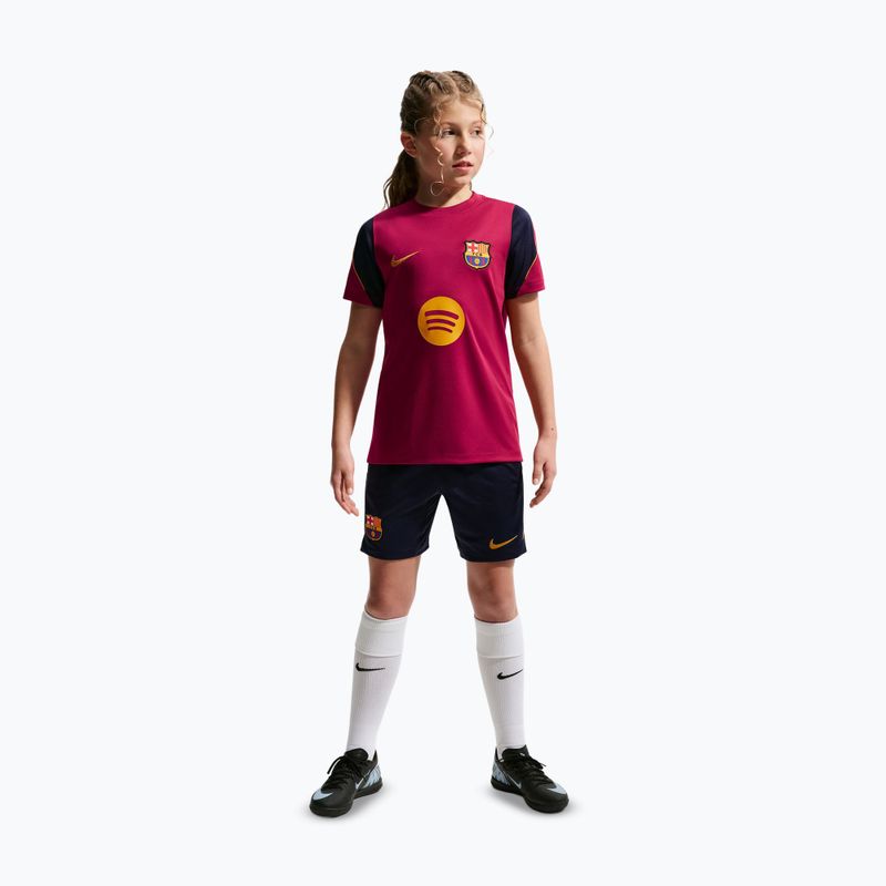 Gyerek focimez Nike FC Barcelona Strike Dri-Fit noble red/blackened blue 3