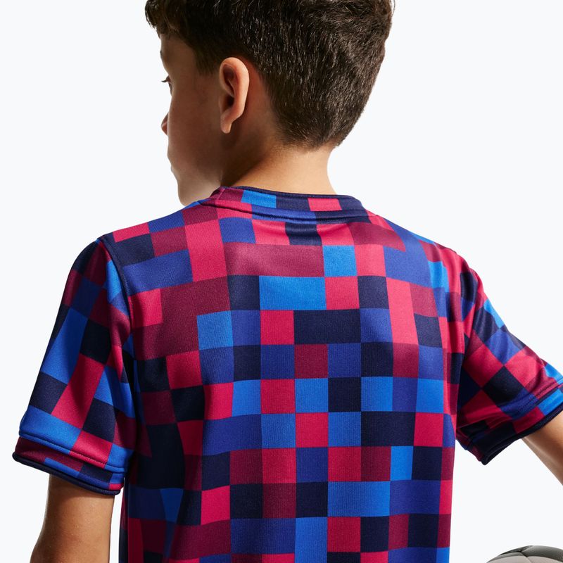 Gyerek focimez Nike FC Barcelona Dri-Fit Pre-Match noble red/mineral yellow 7
