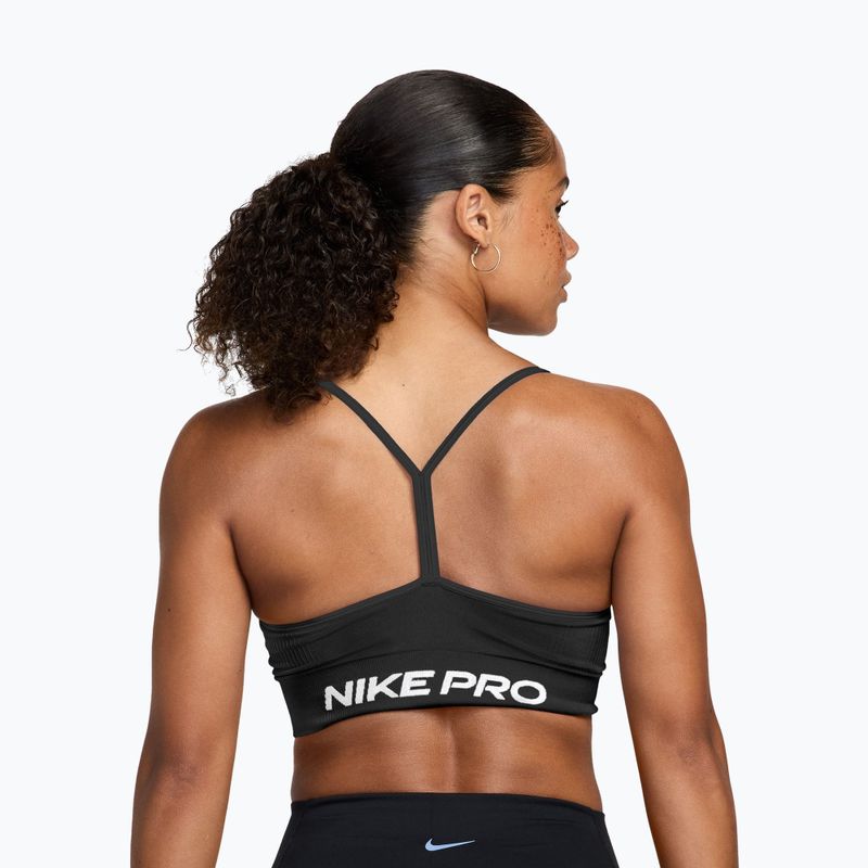 Edzőmelltartó Nike Pro Seamless Light Support black/white 2
