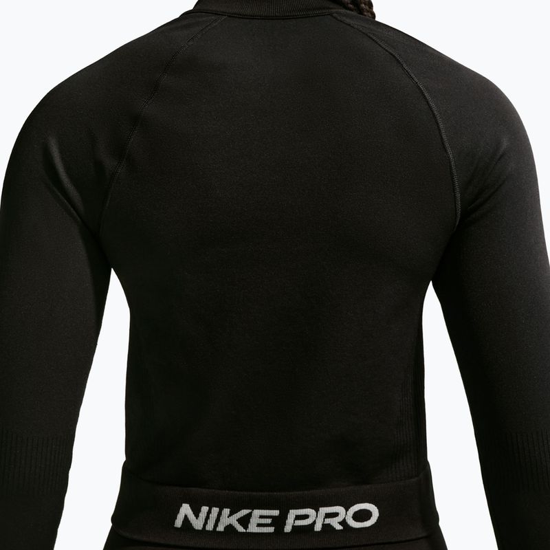 Női edzőpulóver Nike Pro Seamless black/white 4