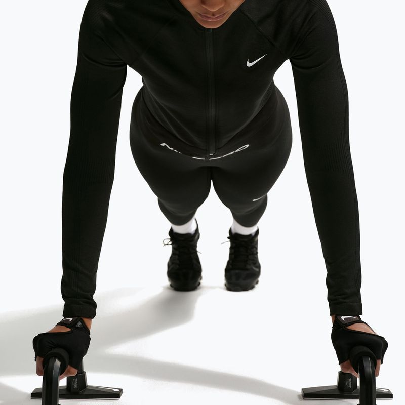 Női edzőpulóver Nike Pro Seamless black/white 5