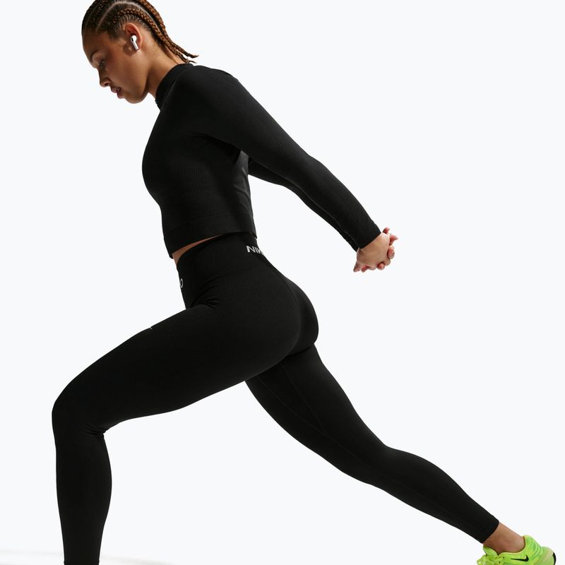 Női leggingsek Nike Pro Seamless black/white 5