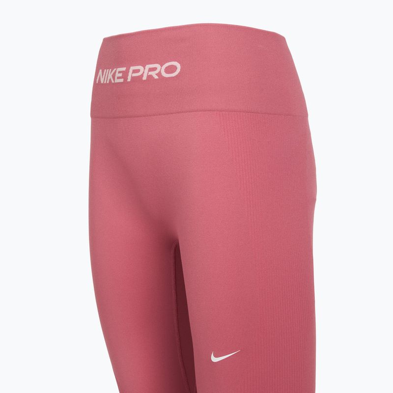 Nike Pro Seamless női leggings rózsaszín pünkösdi rózsa/fehér 3