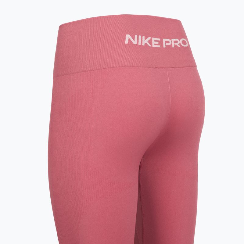 Nike Pro Seamless női leggings rózsaszín pünkösdi rózsa/fehér 4