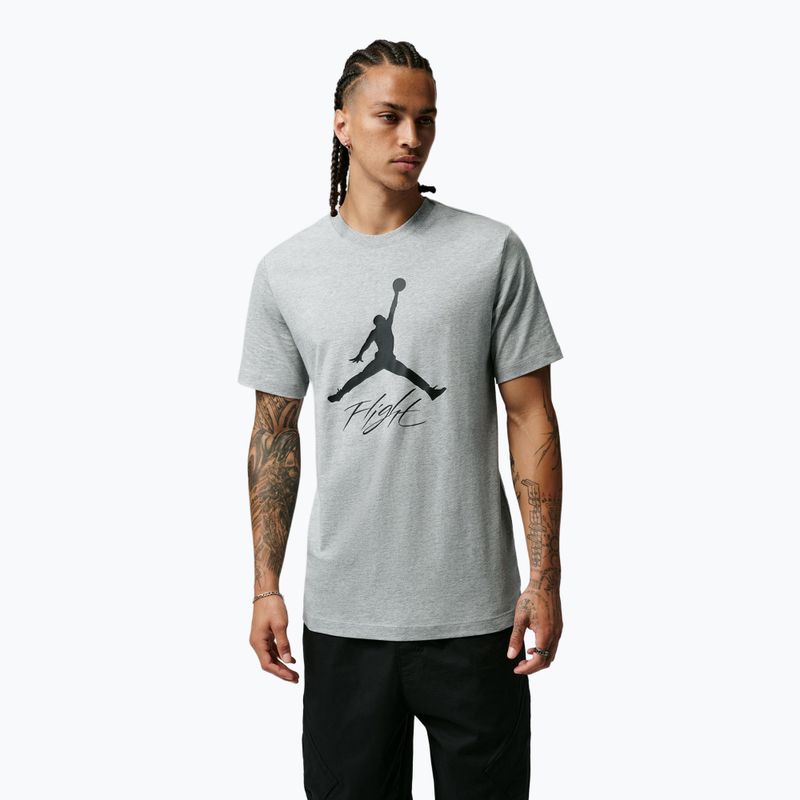Férfi póló Jordan Jumpman Flight dark grey heather
