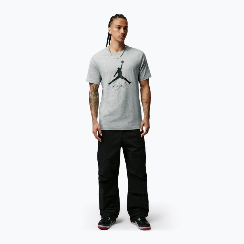 Férfi póló Jordan Jumpman Flight dark grey heather 2