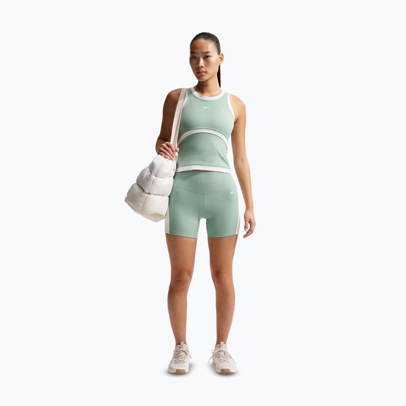 Női edzőpóló Nike One Dri-Fit steam/white/white 2