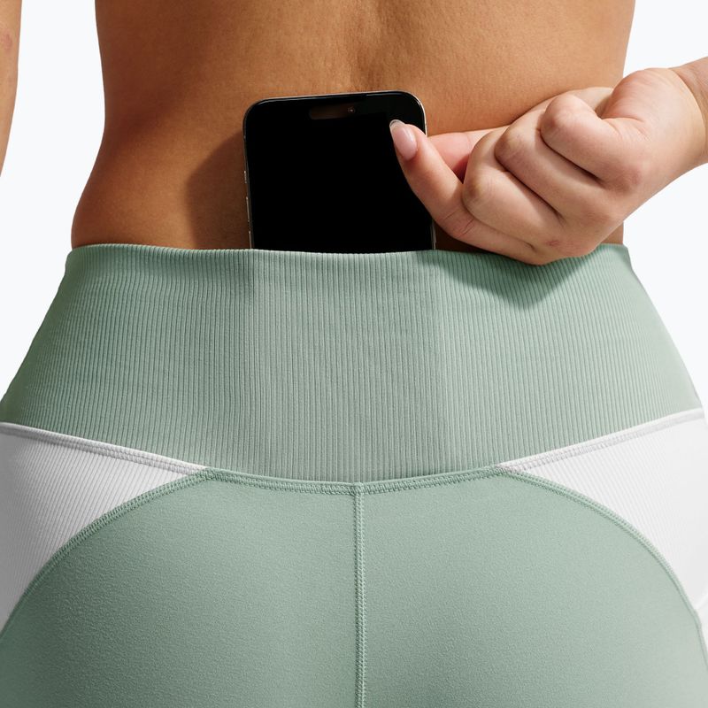 Női rövidnadrág Nike One High Waisted Biker 5" steam/white/white 7