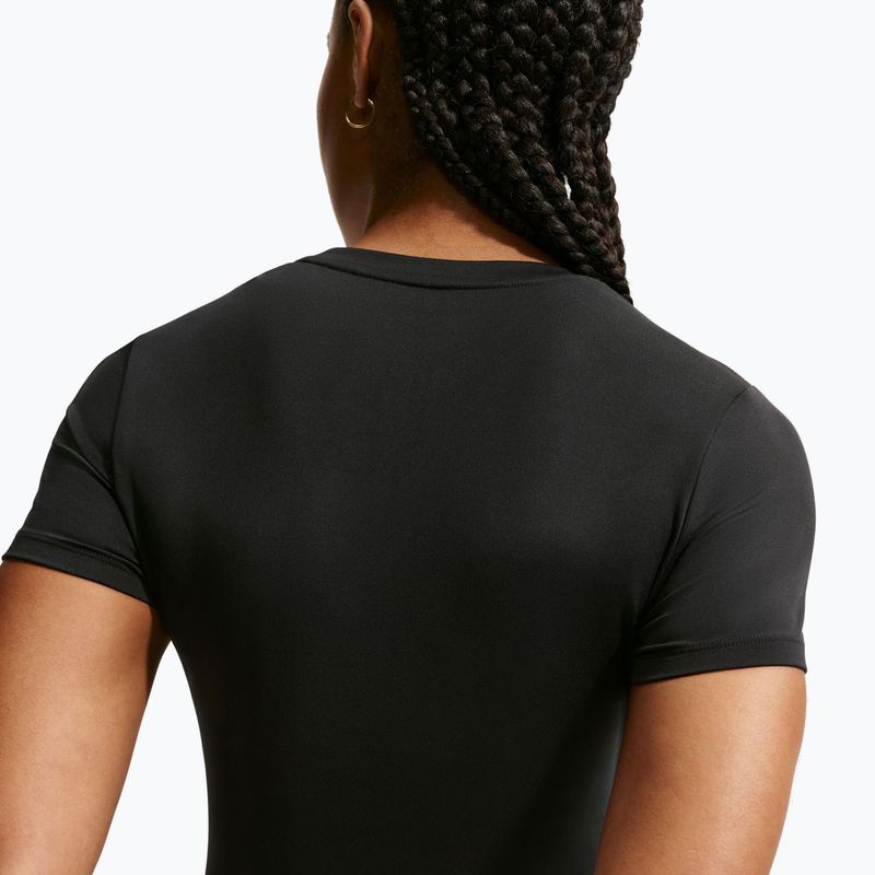 Női edzőpóló Nike One Fitted black/white 6