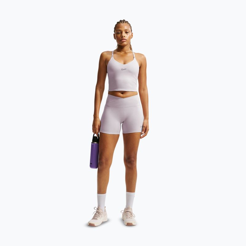 Női rövidnadrág Nike One Biker 5" platinum violet 2
