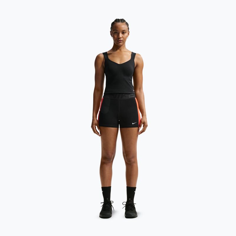 Női edzőpóló Nike Pro Sculpt Medium Support Padded Tank black/white 2