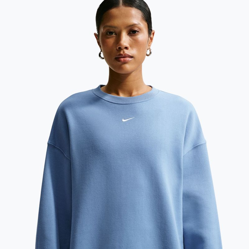 Női pulóver Nike Studio Fleece Medium Weight work blue/sail 5