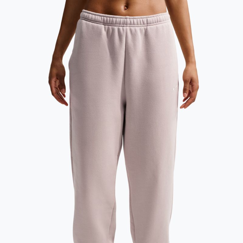 Női nadrág Nike Studio Fleece Medium Weight cream Ii/sail 5