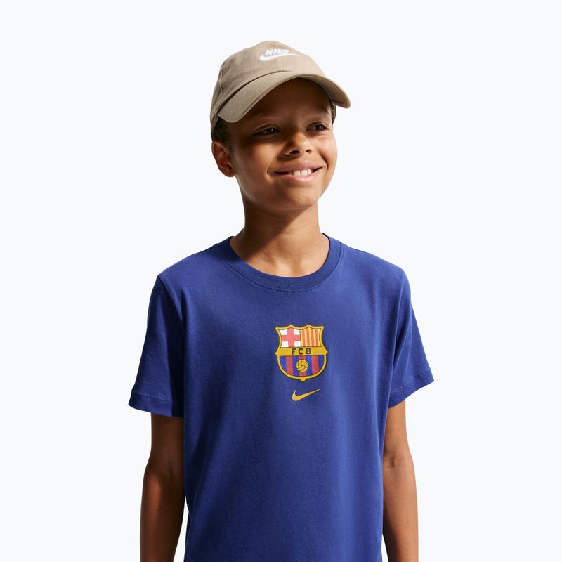 Gyerek póló Nike FC Barcelona Soccer deep royal blue 4