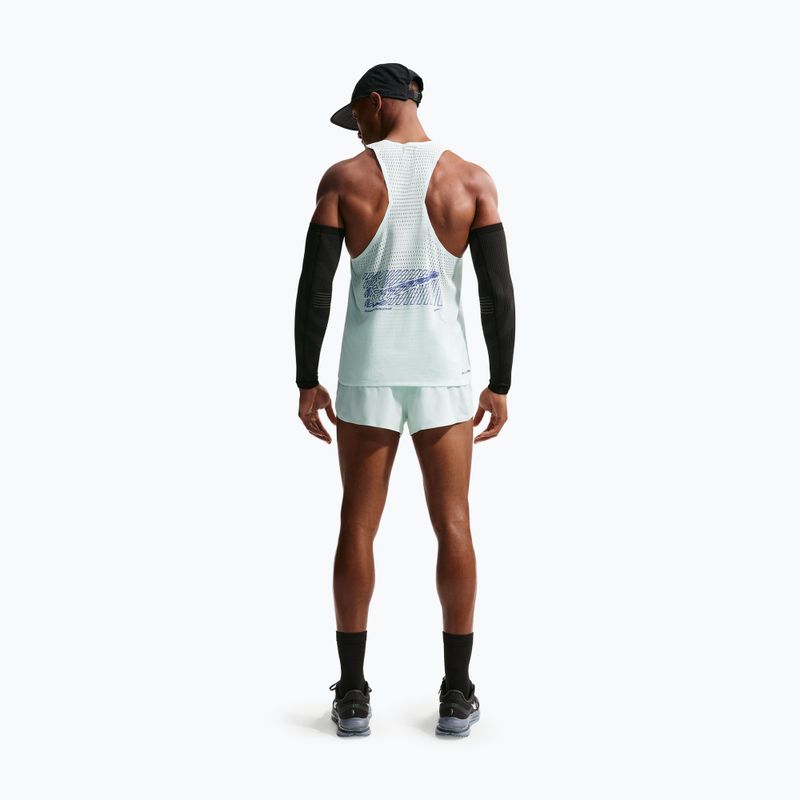 Férfi futópóló Nike AeroSwift Dri-Fit ADV Running Singlet barely green/lapis 3