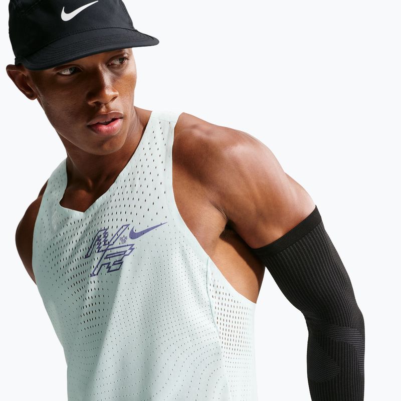Férfi futópóló Nike AeroSwift Dri-Fit ADV Running Singlet barely green/lapis 4