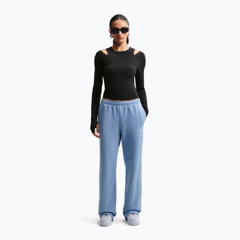 Női nadrág Nike Studio Fleece work blue/sail 2