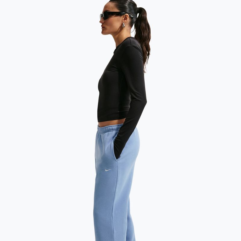 Női nadrág Nike Studio Fleece work blue/sail 4