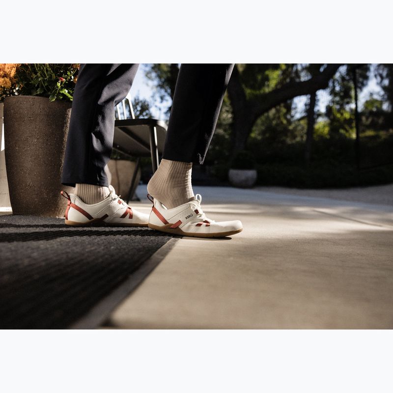 Női barefoot cipők Xero Shoes Prio Easy On egret/burnt brick 8