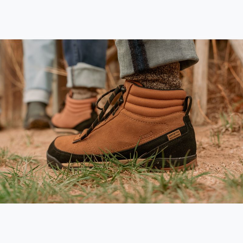 Férfi barefoot cipők Xero Shoes Ridgeway Suede dark irish cream 10