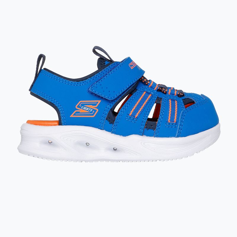SKECHERS S-Lights Sola Glow kék/lime gyermek szandálok