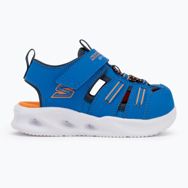 SKECHERS S-Lights Sola Glow kék/lime gyermek szandálok 2