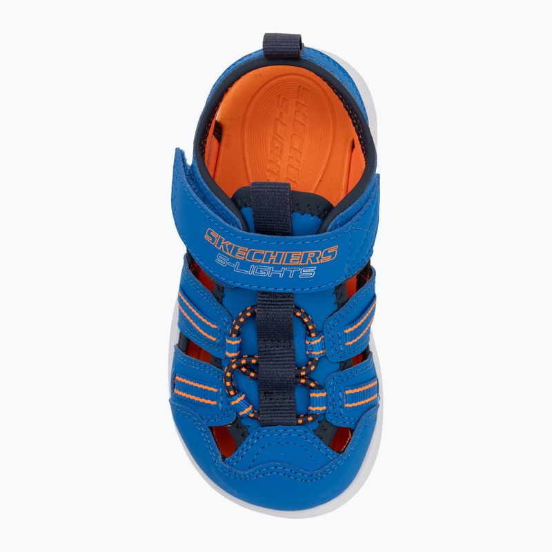 SKECHERS S-Lights Sola Glow kék/lime gyermek szandálok 5