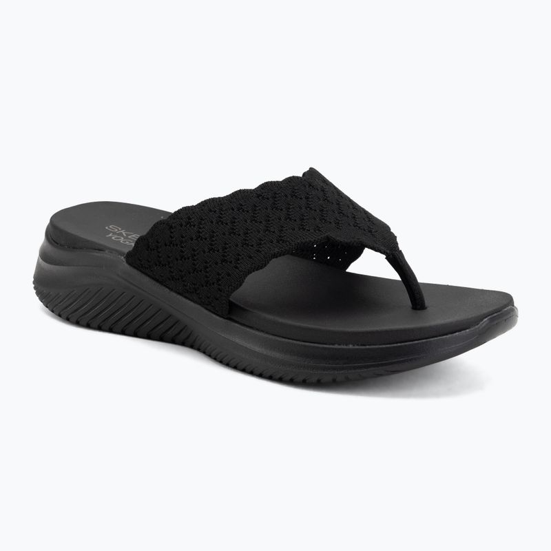 Női papucsok SKECHERS Ultra Flex 3.0 Rhythm Waves black