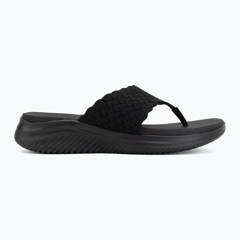 Női papucsok SKECHERS Ultra Flex 3.0 Rhythm Waves black 2