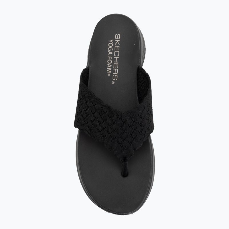 Női papucsok SKECHERS Ultra Flex 3.0 Rhythm Waves black 5