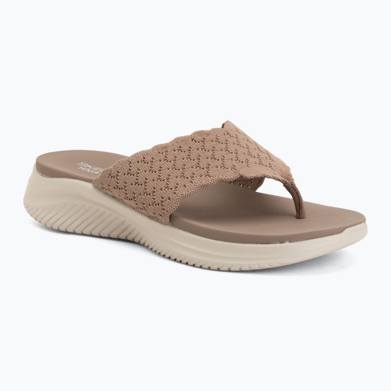 Női papucsok SKECHERS Ultra Flex 3.0 Rhythm Waves brown