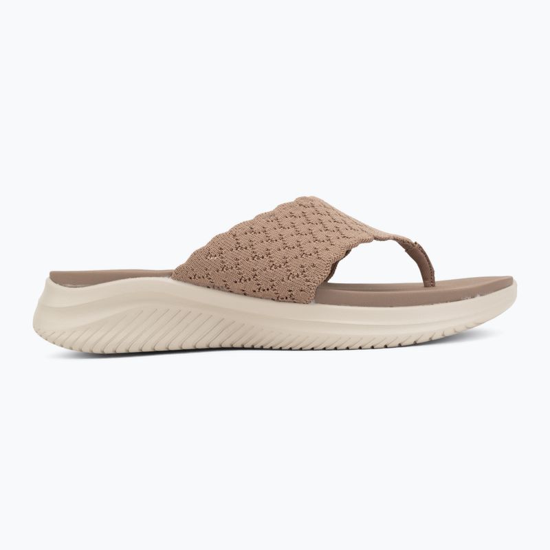 Női papucsok SKECHERS Ultra Flex 3.0 Rhythm Waves brown 2