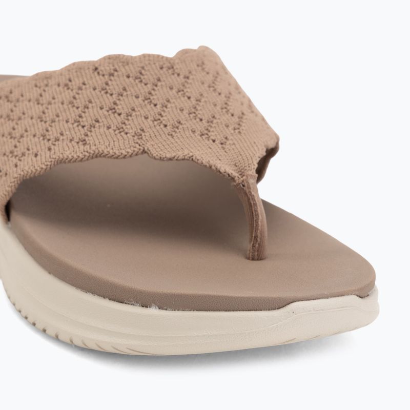 Női papucsok SKECHERS Ultra Flex 3.0 Rhythm Waves brown 7