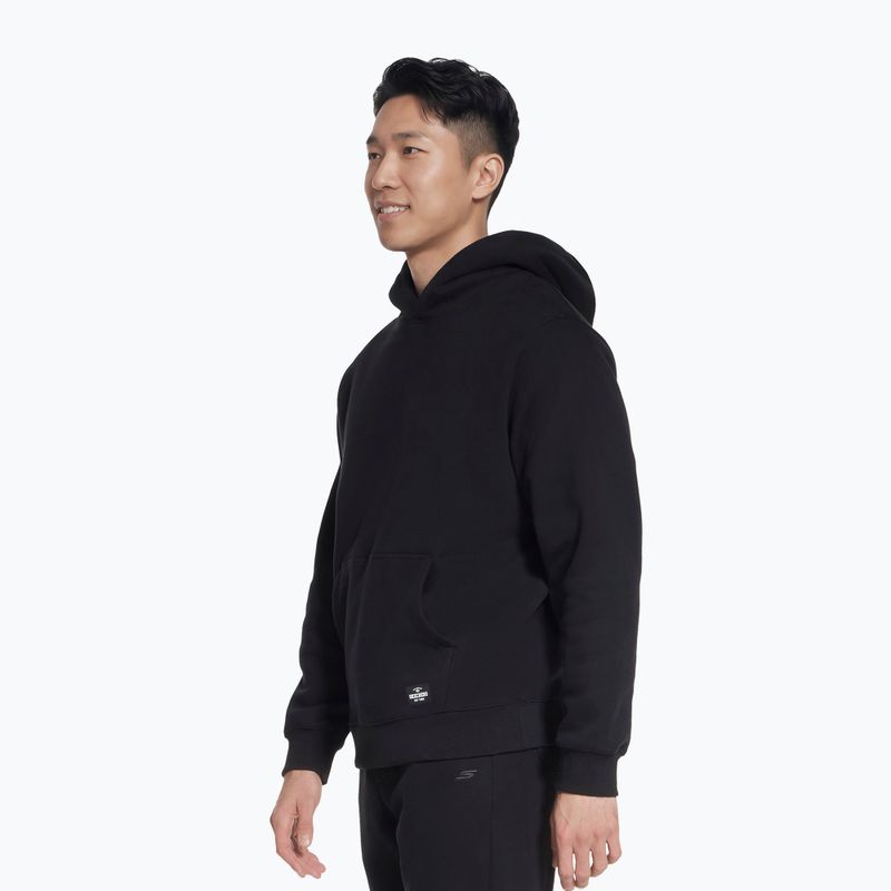 Férfi pulóver SKECHERS Max Soft Hoodie black 3