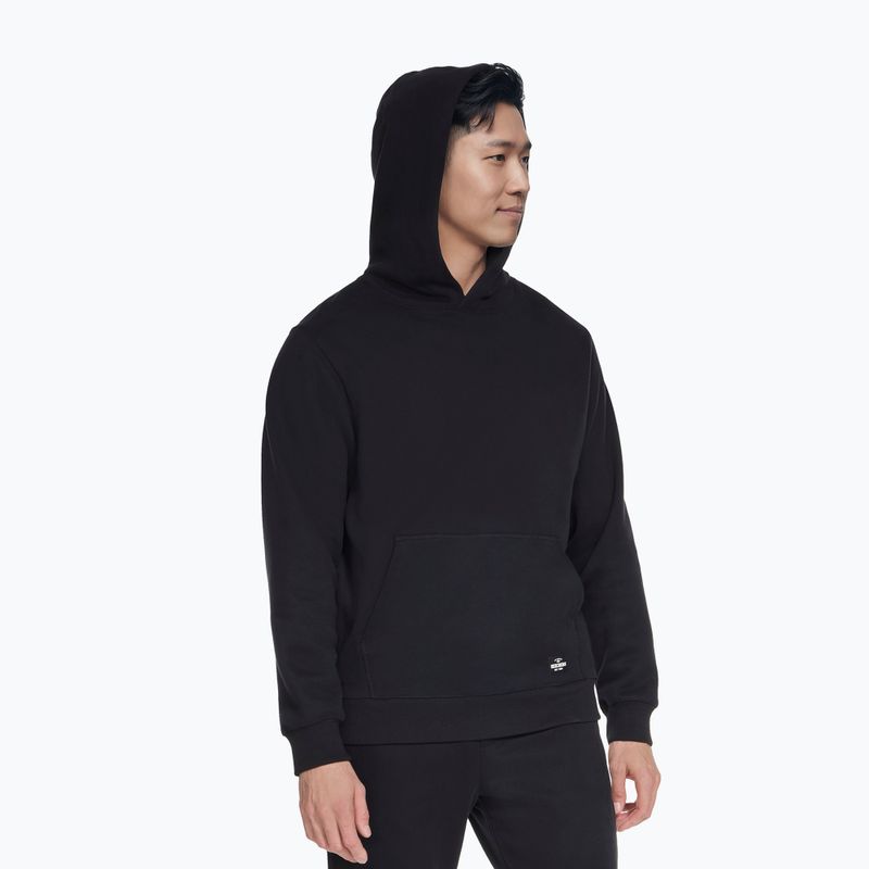 Férfi pulóver SKECHERS Max Soft Hoodie black 5