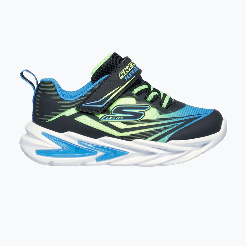 Gyerekcipők SKECHERS Flex-Glow Ultra fekete/kék/lime 2