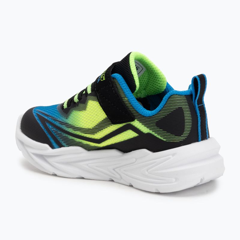 Gyerekcipők SKECHERS Flex-Glow Ultra fekete/kék/lime 3