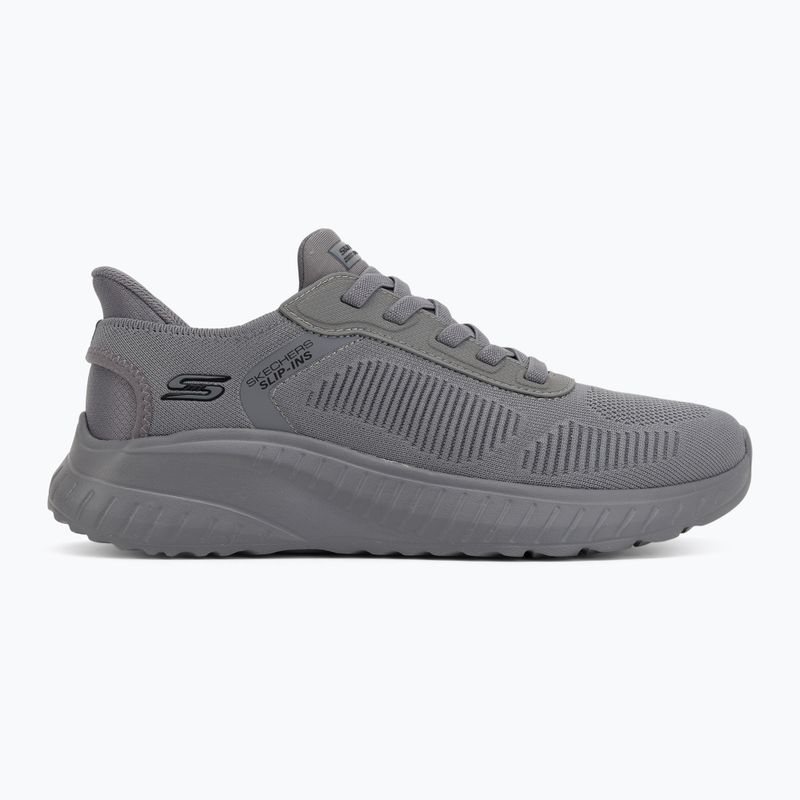 Férfi cipő SKECHERS Bobs Squad Chaos Solid Step gray 2