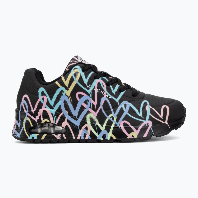 Női cipő SKECHERS JGoldcrown Uno Spread The Love black 2