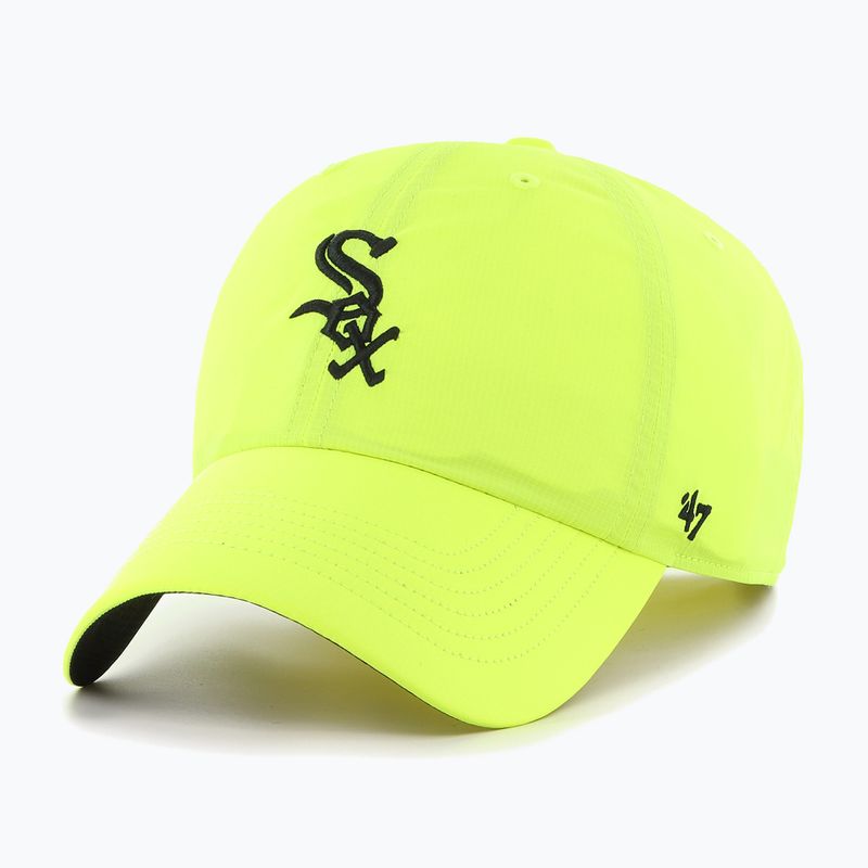 47 Márka MLB Chicago White Sox Brrr CLEAN UP neonsárga baseball sapka