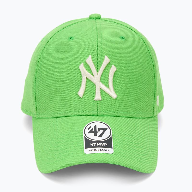 47 Brand MLB New York Yankees MVP baseballsapka lime színben 2